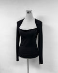 Black longsleeve top