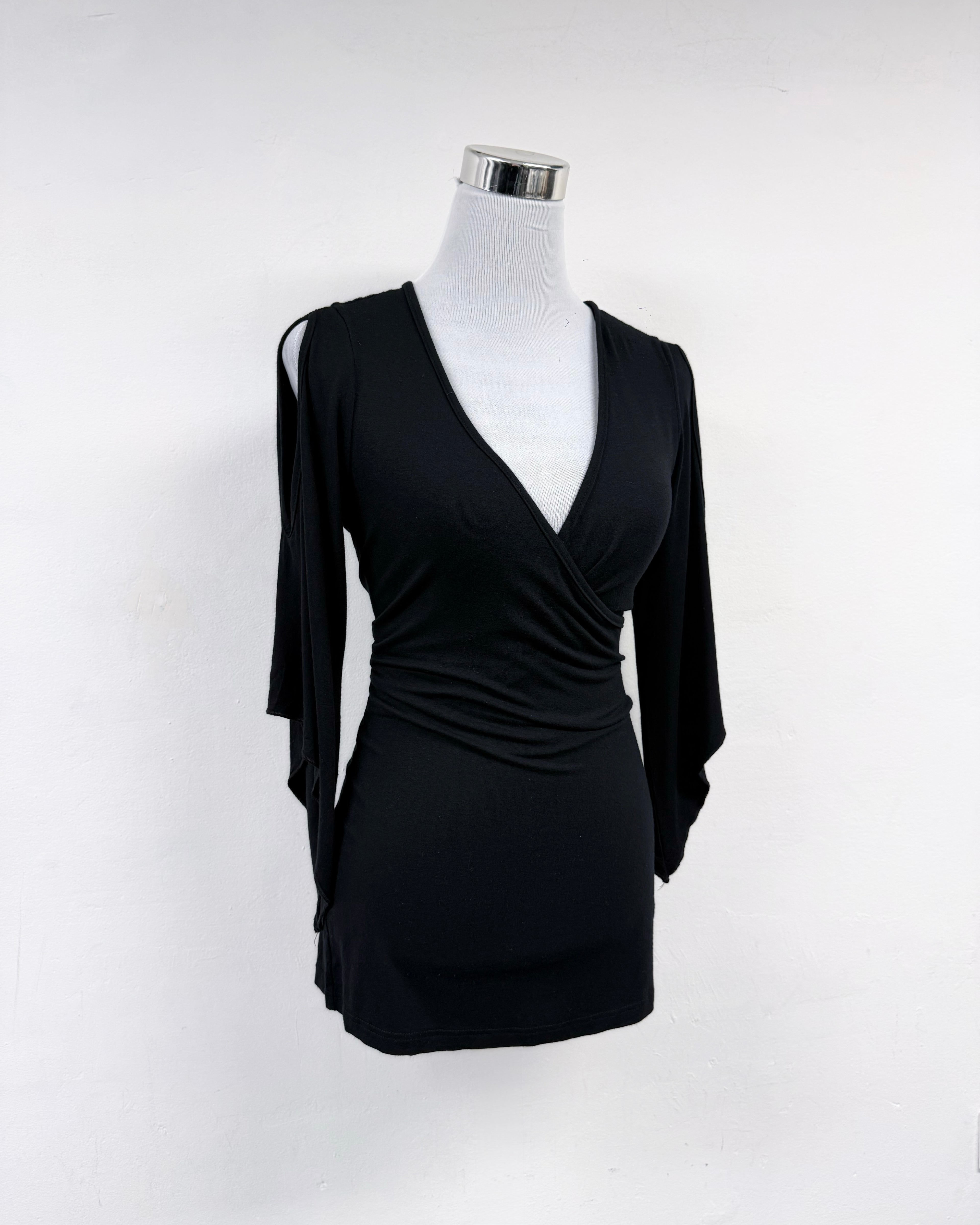 Black asymetrical long top