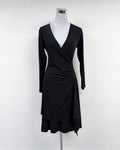 Black wrap dress