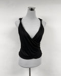 Black tank wrap top by Pinko