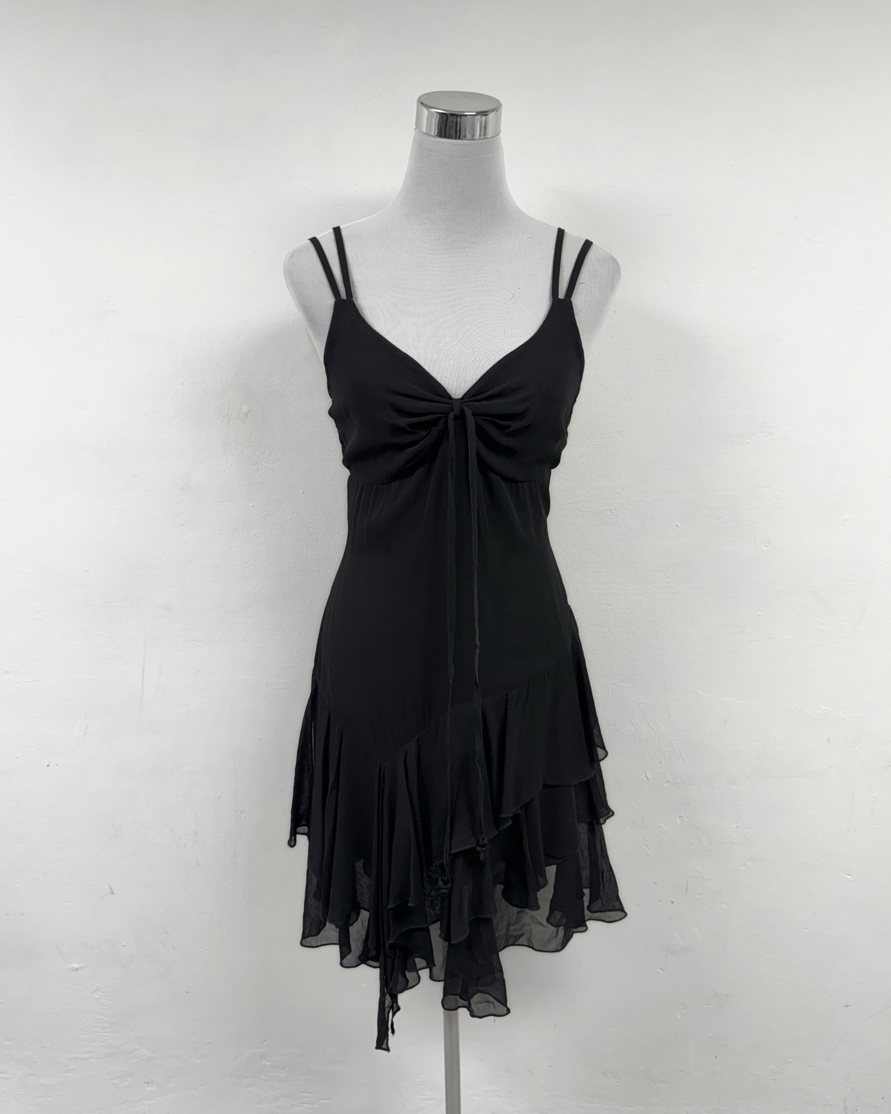 Black asymetrical dress